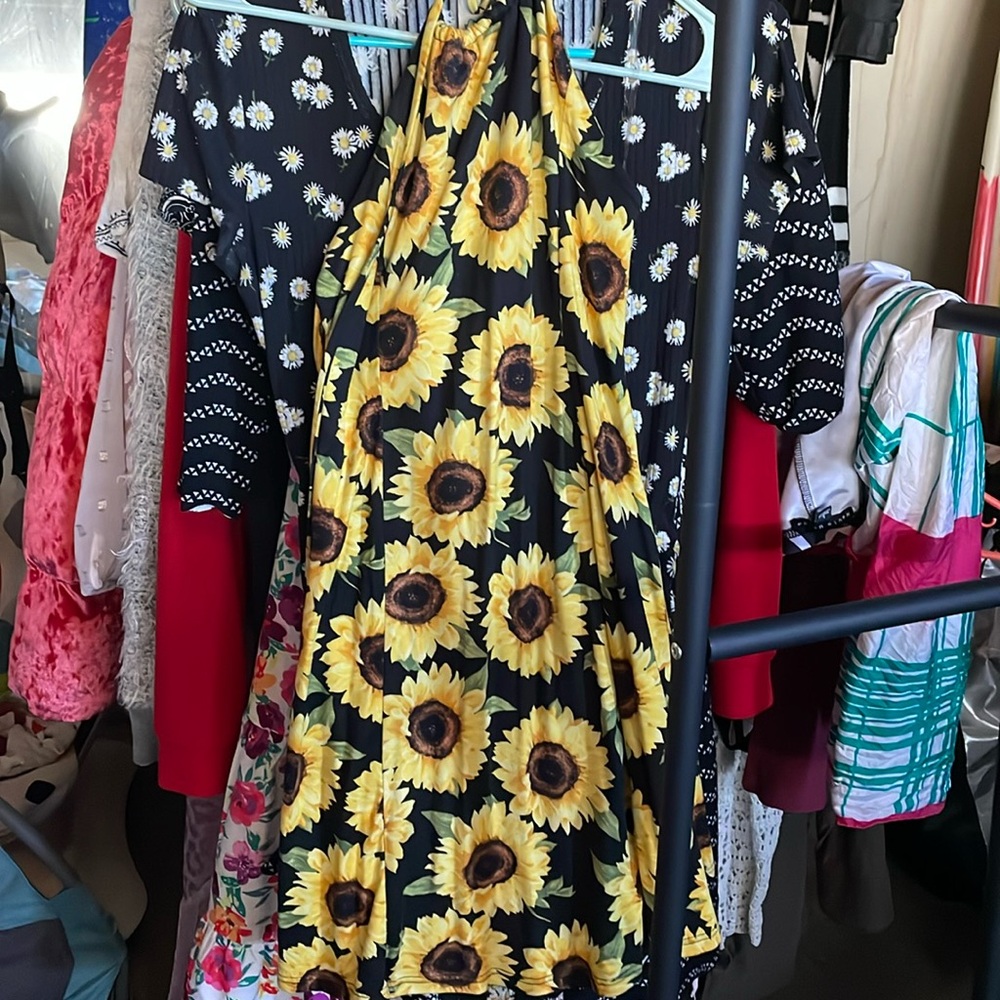 Halter Sunflower Dress